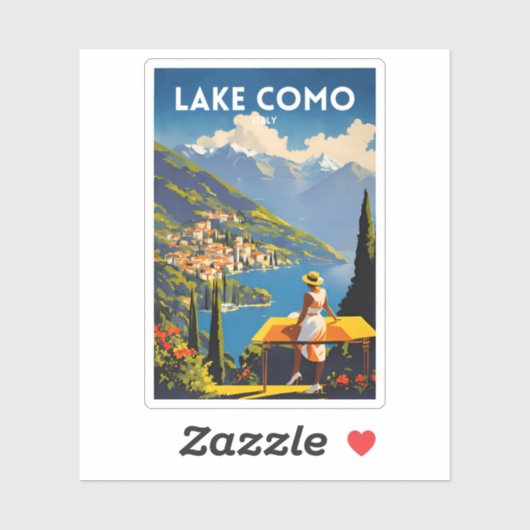 Meer Como Italië Sticker (Vel)