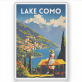 Meer Como Italië Sticker (Voorkant)