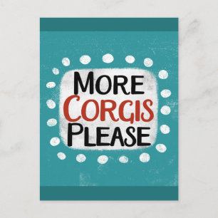 Meer Corgis alsjeblieft Briefkaart