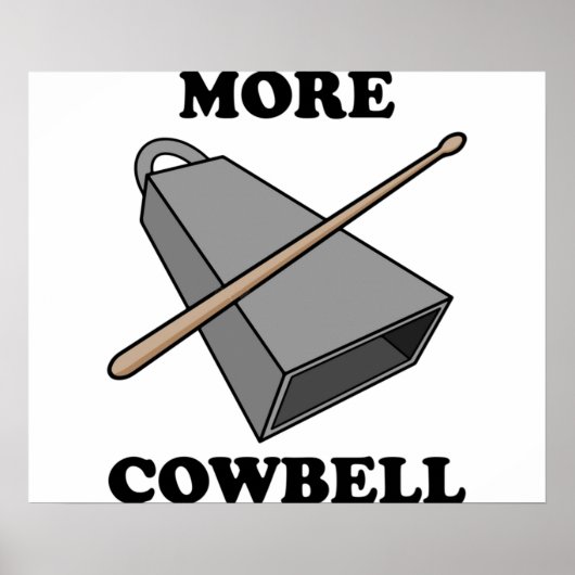 Meer Cowbell Poster (Voorkant)