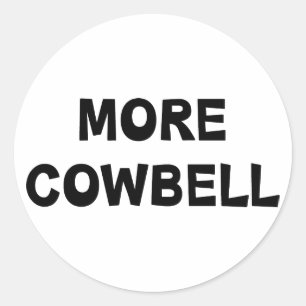 Meer Cowbell Ronde Sticker