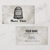 Meer Cowbell Visitekaartje (Voorkant / Achterkant)