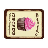 Meer cupcakes magneet (Horizontaal)