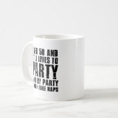 Meer dan 50 en nog steeds van partij koffiemok (Voorkant links)