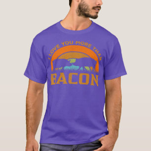 Meer dan alleen een bacon - grappige retro varkens t-shirt