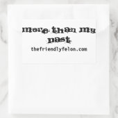 Meer dan.. Bumpersticker Rechthoekige Sticker (Tas)