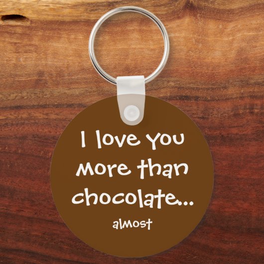 Meer dan chocolade sleutelhanger (Voorkant)