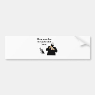 Meer dan genoeg om te eten bumpersticker