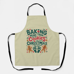 Meer dan koekjes bakken met Kerstmis Zwangerschap  Schort