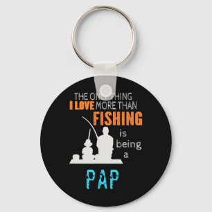 Meer dan liefde vissen Pap Special Grandpa Sleutelhanger