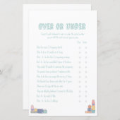 Meer dan onder Adventure Baby shower Game (Voorkant / Achterkant)