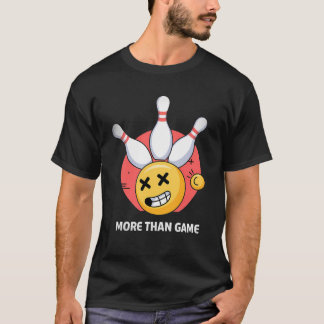 Meer dan spel - Funny Bowling Emoji Strike T-shirt