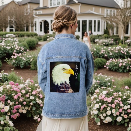 Meer dan veroveraars denim jas denim jacket (Huwelijk Achterkant)