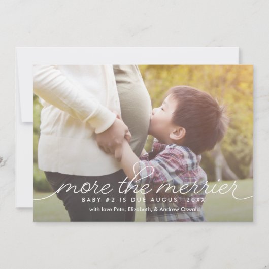 Meer de Kaart van de Aankondiging van de Zwangersc (Voorkant)