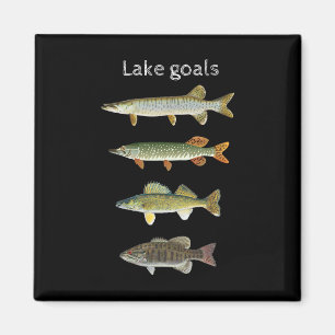 Meer Doelen Vissen Musky Snoek Walleye Kleine Mond Magneet