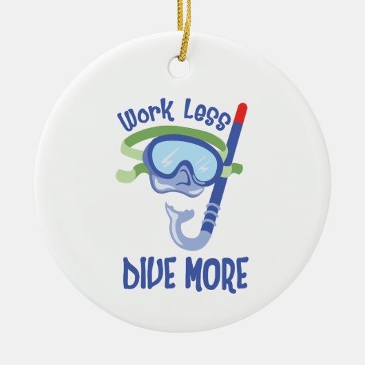 Meer duiken keramisch ornament (Voorkant)