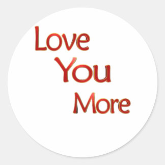 Meer elegante liefdesontwerp waar je van houdt ronde sticker