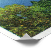 Meer en Groene bergen Poster (Hoek)