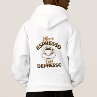 Meer Espresso Minder Depresso – Coffee Quote Desig