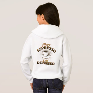 Meer Espresso Minder Depresso – Coffee Quote Desig