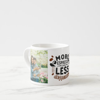 Meer Espresso Minder Depresso gepersonaliseerde 2 Kop
