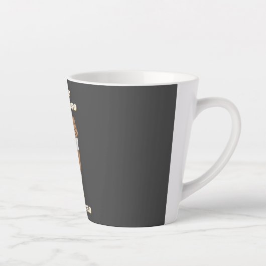 Meer Espresso Minder Depresso Latte Mok (Rechts)