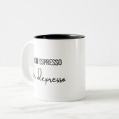 Meer Espresso Minder Depresso Mok (Voorkant links)