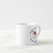 Meer Espresso, minder resso Sarcastische Funny Espresso Kop (Voorkant rechts)