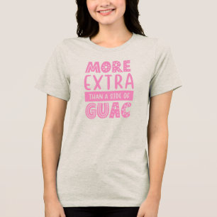 Meer Extra Dan Guac Bachelorette Feest Groep Tri-Blend Shirt