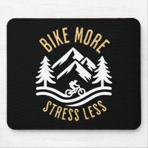 Meer fietsen minder stress mountainbikeavontuur muismat