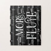 Meer Flute Chalkboard - Black White Music Legpuzzel (Verticaal)