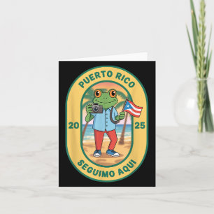 Meer foto's Puerto Rico Richels vlag Grappige Sapo Kaart