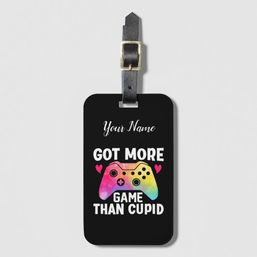 Meer game dan Cupid Valentijn Video Game Bagagelabel (Voorkant (verticaal))