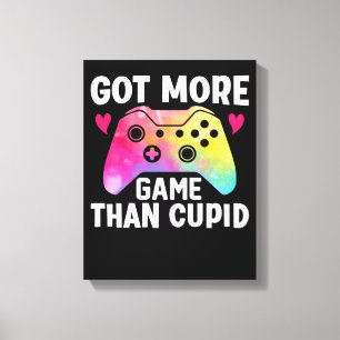 Meer game dan Cupid Valentijn Video Game Canvas Afdruk