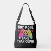 Meer game dan Cupid Valentijn Video Game Crossbody Tas (Voorkant)