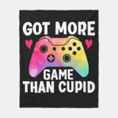 Meer game dan Cupid Valentijn Video Game Fleece Deken (Voorkant)