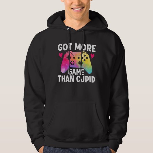 Meer game dan Cupid Valentijn Video Game Hoodie (Voorkant)