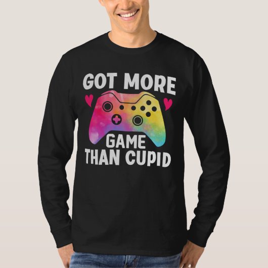 Meer game dan Cupid Valentijn Video Game T-shirt (Voorkant)