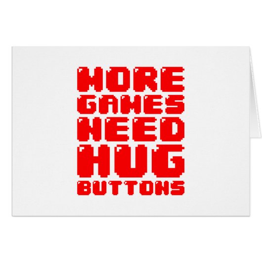 MEER GAMES HEBBEN HUG BUTTON WENSKAART NODIG (Voorkant Horizontaal)