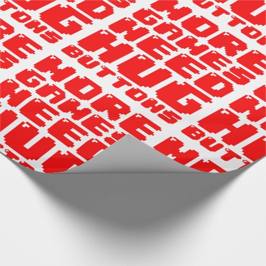 MEER GAMES HEBBEN HUG-BUTTONNEN NODIG CADEAUPAPIER (Hoek)