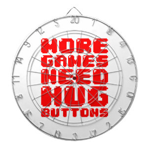 MEER GAMES HEBBEN HUG-BUTTONNEN NODIG DARTBORD