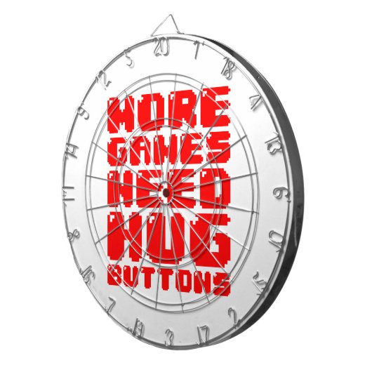 MEER GAMES HEBBEN HUG-BUTTONNEN NODIG DARTBORD (Voorkant Rechts)