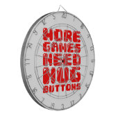 MEER GAMES HEBBEN HUG-BUTTONNEN NODIG DARTBORD (Voorkant Links)