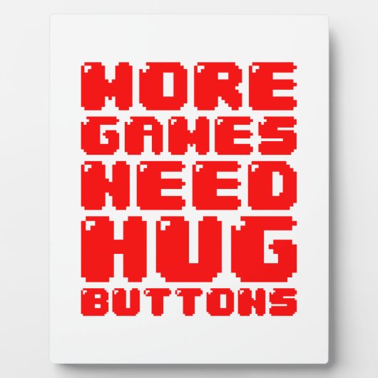 MEER GAMES HEBBEN HUG-BUTTONNEN NODIG FOTOPLAAT (Voorkant)