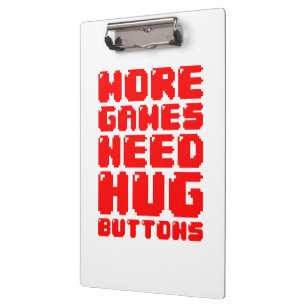 MEER GAMES HEBBEN HUG-BUTTONNEN NODIG KLEMBORD