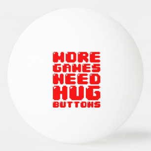 MEER GAMES HEBBEN HUG-BUTTONNEN NODIG PINGPONGBALLEN