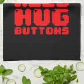 MEER GAMES HEBBEN HUG-BUTTONNEN NODIG THEEDOEK (Gevouwen)