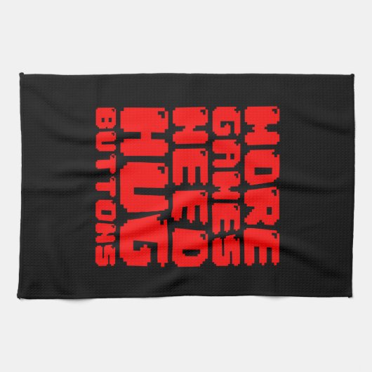 MEER GAMES HEBBEN HUG-BUTTONNEN NODIG THEEDOEK (Horizontaal)