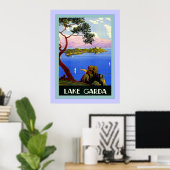Meer Garda ~  Italiaans reizen Poster (Thuiskantoor)