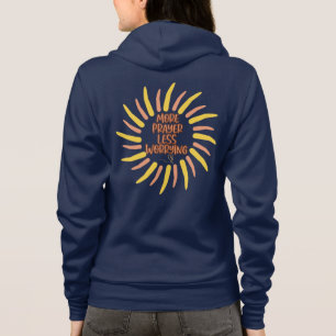 Meer gebed minder zorgwekkende zonne-energie hoodie